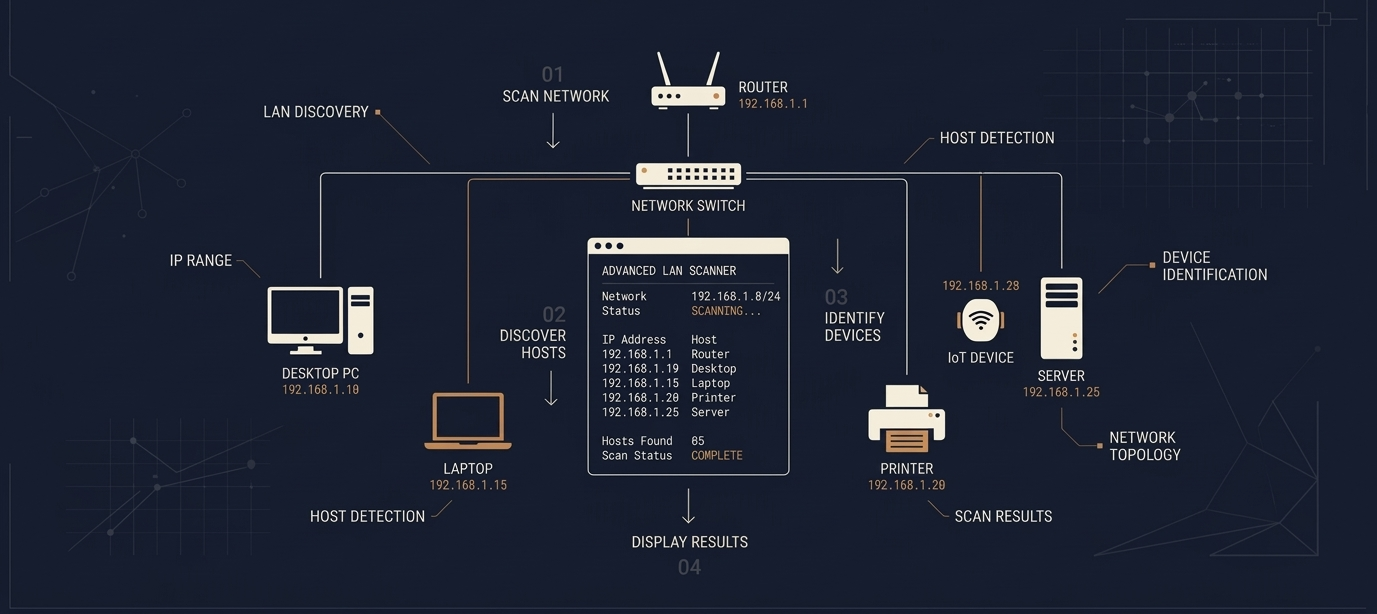 Advanced LAN Network Scanner architecture preview